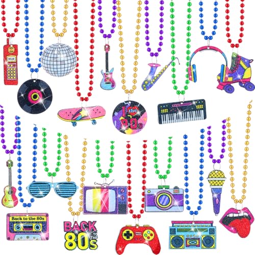 Ecally 100 Stück 80er Jahre Party Halsketten Retro Neon Bunte Disco Sonnenbrille Radios Party Halskette für 80er Jahre Rock Disco Musik Thema Party Supplies Ecally 100 Stück 80er Jahre Party Halsketten Retro Neon Bunte Disco Sonnenbrille Radios Party Halskette für 80er Jahre Rock Disco Musik Thema Party Supplies von Ecally
