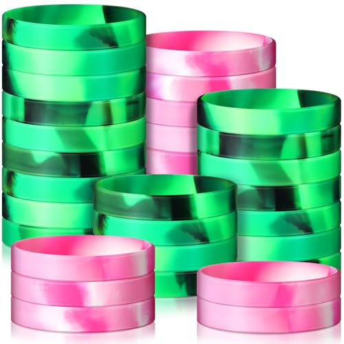 Ecally Gummi-Armbänder, bunt, blanko, rosa, Gummi-Armbänder, grüne Silikon-Armbänder, Partyzubehör, Geburtstagszubehör, Dekorationen für Männer und Frauen, Fans, Kleiderdekoration, 36 Stück Ecally Gummi-Armbänder, bunt, blanko, rosa, Gummi-Armbänder, grüne Silikon-Armbänder, Partyzubehör, Geburtstagszubehör, Dekorationen für Männer und Frauen, Fans, Kleiderdekoration, 36 Stück von Ecally