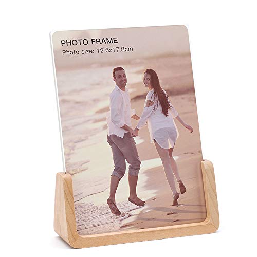 Ecentaur Schreibtisch Holz Fotorahmen Bilderrahmen für Home Decor Tischplatte Display Art 4x6 Vertikal Ecentaur Schreibtisch Holz Fotorahmen Bilderrahmen für Home Decor Tischplatte Display Art 4x6 Vertikal von Ecentaur