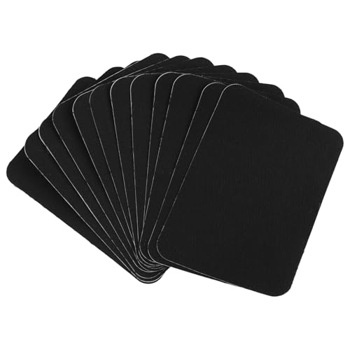 Kleider-Flicken zum Aufbügeln in Schwarz, 12 Stück, Stärkster Kleber, Flicken zum Aufbügeln Größe 7,5 cm x 10,5 cm, für Innen- und Außenreparaturen, Reparatur-Dekorationsset Kleider-Flicken zum Aufbügeln in Schwarz, 12 Stück, Stärkster Kleber, Flicken zum Aufbügeln Größe 7,5 cm x 10,5 cm, für Innen- und Außenreparaturen, Reparatur-Dekorationsset von EceoThsy