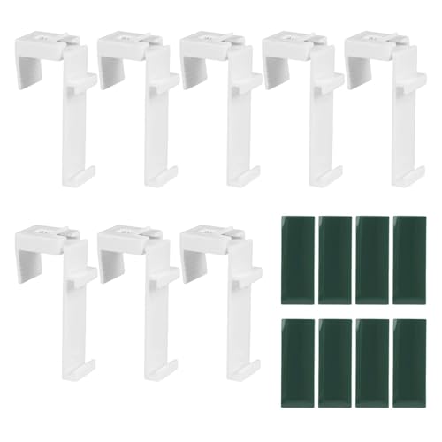 Packung mit 8 Clamp Halterungen für Rollos, Clamp Holders for Roller Blind, Universelle Klebehalterung für doppelte Rollos, Bohrfreie Montage Zubehör, Balkon und Fenster mit langlebiger Konstruktion Packung mit 8 Clamp Halterungen für Rollos, Clamp Holders for Roller Blind, Universelle Klebehalterung für doppelte Rollos, Bohrfreie Montage Zubehör, Balkon und Fenster mit langlebiger Konstruktion von EceoThsy