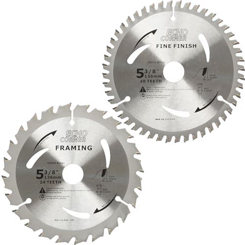 Echo Corner 136mm Holz Kreissägeblatt 20mm Bohrung 24Z/48Z, 136x20 Sägeblatt Echo Corner 136mm Holz Kreissägeblatt 20mm Bohrung 24Z/48Z, 136x20 Sägeblatt von Echo Corner