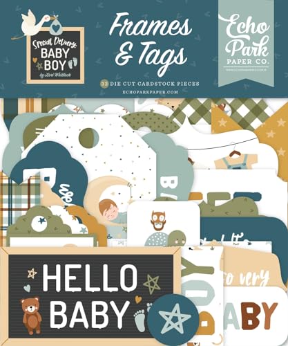 Echo Park Cardstock Ephemera 33/Pkg-Frames & Tags, Special Delivery Baby Boy Echo Park Cardstock Ephemera 33/Pkg-Frames & Tags, Special Delivery Baby Boy von Echo Park Paper