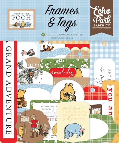 Echo Park Cardstock Ephemera Rahmen und Etiketten, Winnie Puuh, 33 Stück Echo Park Cardstock Ephemera Rahmen und Etiketten, Winnie Puuh, 33 Stück von Echo Park Paper