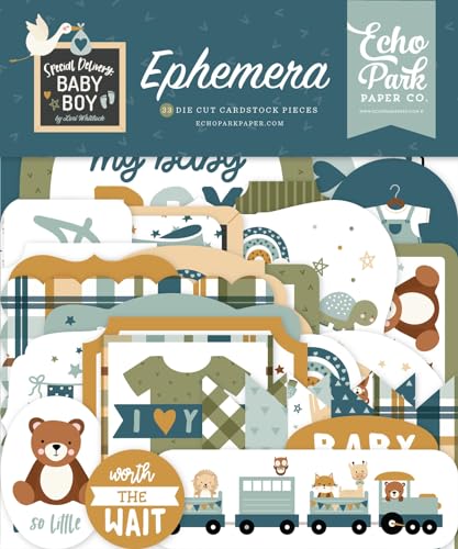 Echo Park Cardstock Ephemera 33/Pkg-Icons, Special Delivery Baby Boy Echo Park Cardstock Ephemera 33/Pkg-Icons, Special Delivery Baby Boy von Echo Park Paper