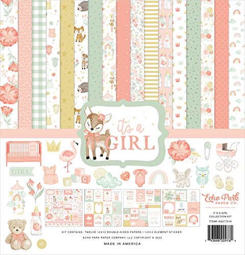 Echo Park Collection Kit 12"X12"-It's A Girl Echo Park Collection Kit 12"X12"-It's A Girl von Echo Park Paper