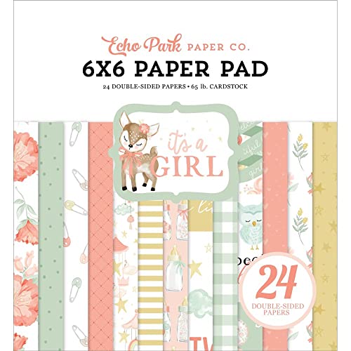 Echo Park Double-Sided Paper Pad 6"X6" 24/Pkg-It's A Girl von Echo Park Paper