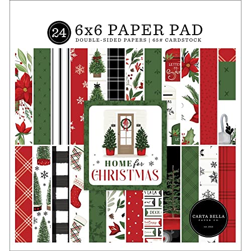 Echo Park Paper Company CBHFC139023 Home For Christmas 6x6 Paper Pad Papier, multi von Echo Park Paper Company
