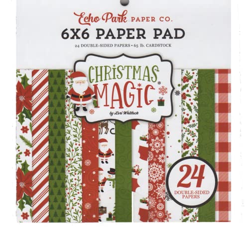 Echo Park Paper Company CM254023 Christmas Magic 6x6 Paper Pad Papier, multi von Echo Park Paper Company