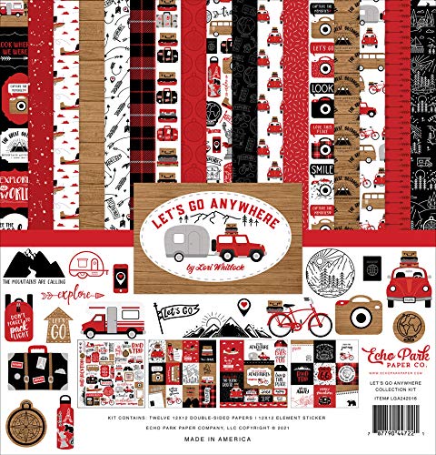 Echo Park Paper 647990 12"X12" Echo Park 30,5 x 30,5 cm, Papier, Let's Go Anywhere Collection Kit, 12-x-12-Inch Echo Park Paper 647990 12"X12" Echo Park 30,5 x 30,5 cm, Papier, Let's Go Anywhere Collection Kit, 12-x-12-Inch von Echo Park Paper