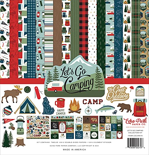 Echo Park Paper Company LGC246016 Let's Go Camping Collection Kit Papier, multi, 12-x-12-Inch Echo Park Paper Company LGC246016 Let's Go Camping Collection Kit Papier, multi, 12-x-12-Inch von Echo Park Paper