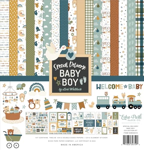 Echo Park Paper Co. Special Delivery Baby Boy Collection Kit von Echo Park Paper