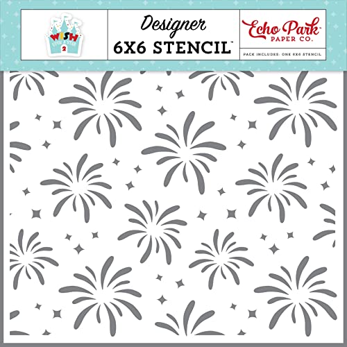 Echo Park Stencil 6"X6"-Fantasy Fireworks, Wish Upon A Star 2 von Echo Park Paper