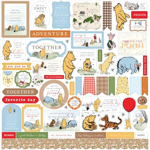 Winnie The Pooh Cardstock Sticker, 30,5 x 30,5 cm, Elements Winnie The Pooh Cardstock Sticker, 30,5 x 30,5 cm, Elements von Echo Park Paper
