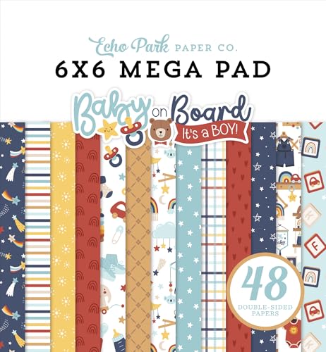 Baby On Board – Boy Cardmakers Mega-Block, 15,2 x 15,2 Baby On Board – Boy Cardmakers Mega-Block, 15,2 x 15,2 von Echo Park Paper