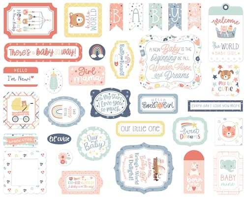 Baby On Board - Girl Ephemera Baby On Board - Girl Ephemera von Echo Park Paper