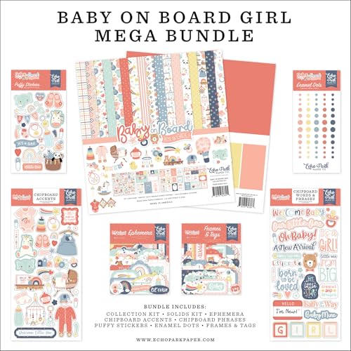 Baby On Board – Girl Mega Bundle Baby On Board – Girl Mega Bundle von Echo Park Paper