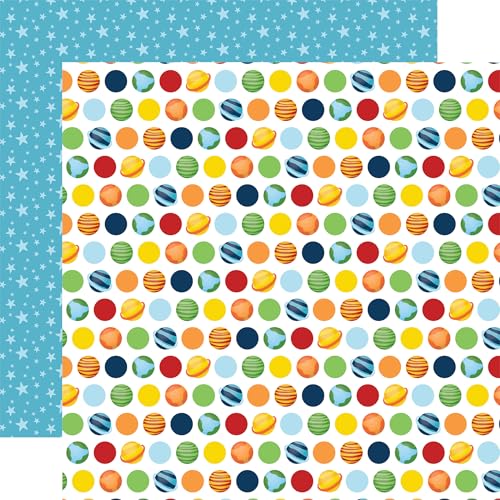 Blast Off: Playful Planets 30,5 x 30,5 cm, gemustertes Papier von Echo Park Paper