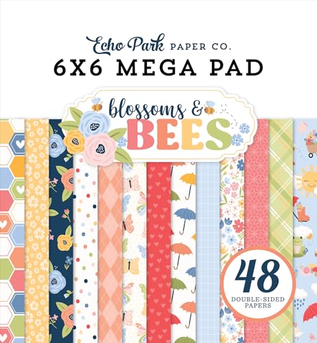 Blossoms And Bees Cardmakers Mega-Block, 15,2 x 15,2 cm Blossoms And Bees Cardmakers Mega-Block, 15,2 x 15,2 cm von Echo Park Paper