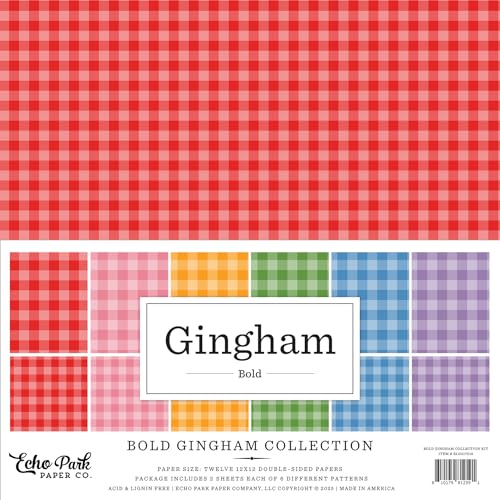 Bold Gingham-Kollektionsset Bold Gingham-Kollektionsset von Echo Park Paper