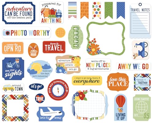 Born To Travel Ephemera Born To Travel Ephemera von Echo Park Paper