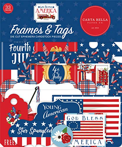 Carta Bella Cardstock Ephemera 33/Pkg-Frames & Tags, God Bless America Carta Bella Cardstock Ephemera 33/Pkg-Frames & Tags, God Bless America von Echo Park Paper