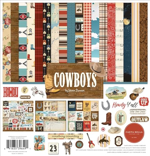 Carta Bella Collection Kit 12"X12"-Cowboys von Echo Park Paper
