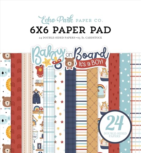 Echo Park Baby On Board – Boy 15,2 x 15,2 cm Papierblock Echo Park Baby On Board – Boy 15,2 x 15,2 cm Papierblock von Echo Park Paper