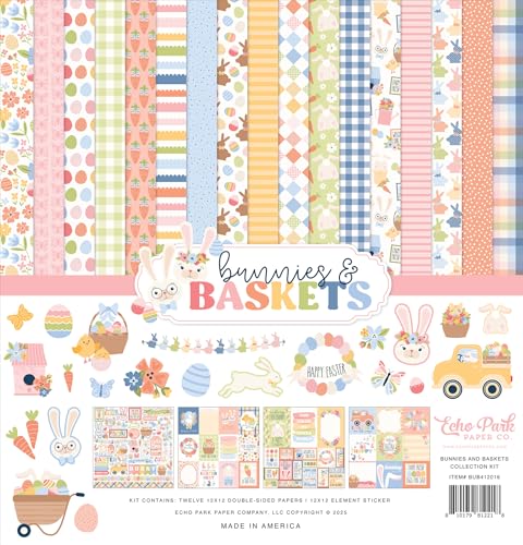 Echo Park Bunnies and Baskets 30,5 x 30,5 cm doppelseitiges Papiersammel-Set Echo Park Bunnies and Baskets 30,5 x 30,5 cm doppelseitiges Papiersammel-Set von Echo Park Paper