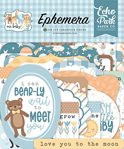 Echo Park Cardstock Ephemera 33/Pkg-Icons, Our Baby Boy Echo Park Cardstock Ephemera 33/Pkg-Icons, Our Baby Boy von Echo Park Paper