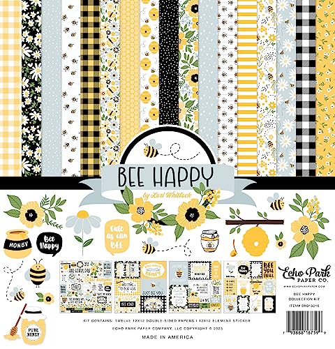 Echo Park Collection Kit 12"X12"-Bee Happy BH319016 von Echo Park Paper