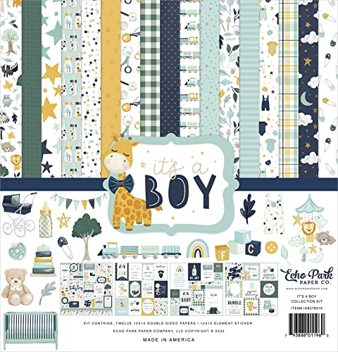 Echo Park Collection Kit 12"X12"-It's A Boy von Echo Park Paper