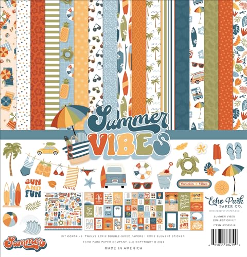 Echo Park Collection Kit 12"X12"-Summer Vibes Echo Park Collection Kit 12"X12"-Summer Vibes von Echo Park Paper