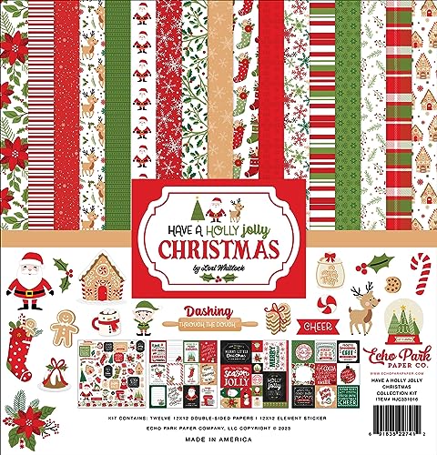Echo Park Collection Kit 30,5 x 30,5 cm - Have A Holly Jolly Christmas Echo Park Collection Kit 30,5 x 30,5 cm - Have A Holly Jolly Christmas von Echo Park Paper