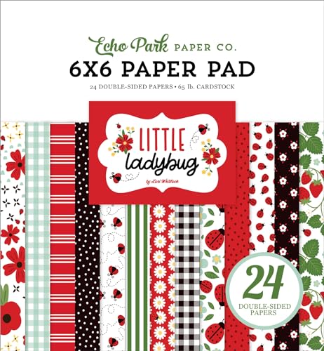 Echo Park Double-Sided Paper Pad 6"X6" 24/Pkg-Little Ladybug von Echo Park Paper