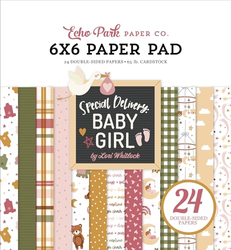 Echo Park Double-Sided Paper Pad 6"X6" 24/Pkg-Special Delivery Baby Girl Echo Park Double-Sided Paper Pad 6"X6" 24/Pkg-Special Delivery Baby Girl von Echo Park Paper