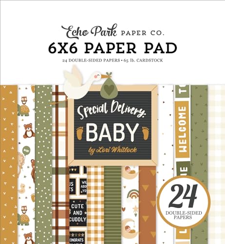 Echo Park Double-Sided Paper Pad 6"X6" 24/Pkg-Special Delivery Baby Echo Park Double-Sided Paper Pad 6"X6" 24/Pkg-Special Delivery Baby von Echo Park Paper
