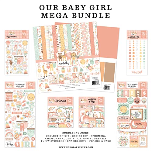 Echo Park Mega Bundle Collection Kit 12"X12"-Our Baby Girl von Echo Park Paper Company