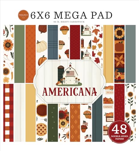 Echo Park Paper Americana Cardmakers Mega-Block, 15,2 x 15,2 cm, mehrfarbig Echo Park Paper Americana Cardmakers Mega-Block, 15,2 x 15,2 cm, mehrfarbig von Echo Park Paper