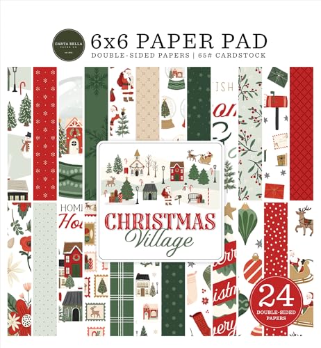 Echo Park Paper Christmas Village Papierblock, 15,2 x 15,2 cm, mehrfarbig von Echo Park Paper
