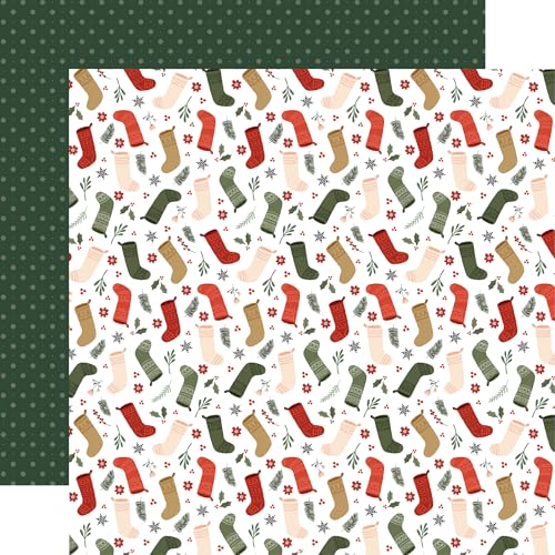 Echo Park Paper Christmas Village: Joyful Stockings 30,5 x 30,5 cm, gemustertes Papier, mehrfarbig Echo Park Paper Christmas Village: Joyful Stockings 30,5 x 30,5 cm, gemustertes Papier, mehrfarbig von Echo Park Paper