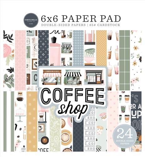 Echo Park Paper Coffee Shop Papierblock, 15,2 x 15,2 cm, versch von Echo Park Paper