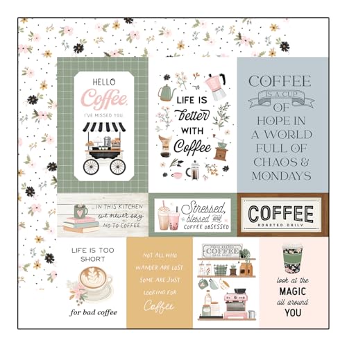 Echo Park Paper Coffee Shop: Multi-Tagebuchkarten, 30,5 x 30,5 cm, gemustertes Papier, versch Echo Park Paper Coffee Shop: Multi-Tagebuchkarten, 30,5 x 30,5 cm, gemustertes Papier, versch von Echo Park Paper