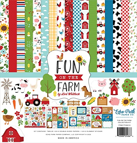 Echo Park Paper Company Fun On The Farm Collection Kit, mehrfarbig Echo Park Paper Company Fun On The Farm Collection Kit, mehrfarbig von Echo Park Paper