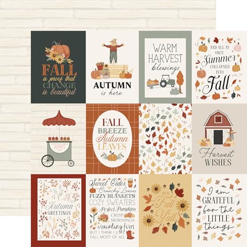Echo Park Paper It's Autumn: 3 x 4 Tagebuchkarten, 30,5 x 30,5 cm, gemustertes Papier, mehrfarbig Echo Park Paper It's Autumn: 3 x 4 Tagebuchkarten, 30,5 x 30,5 cm, gemustertes Papier, mehrfarbig von Echo Park Paper