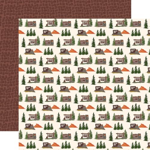 Echo Park Paper National Park Schilder, 30,5 x 30,5 cm, gemustertes Papier, versch von Echo Park Paper