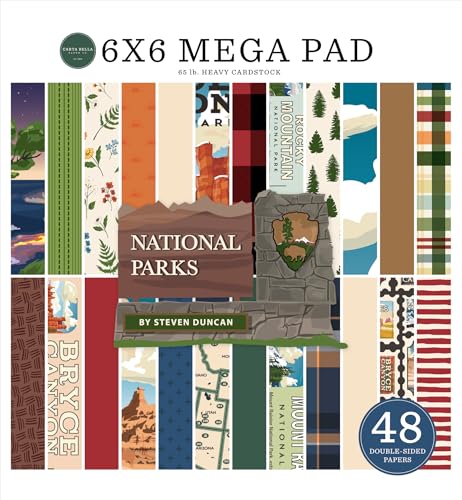 Echo Park Paper National Parks Cardmakers Mega-Block, 15,2 x 15,2 cm, verschiedene Farben von Echo Park Paper