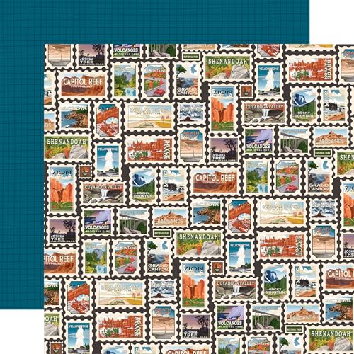 Echo Park Paper Nationalpark-Stempel, 30,5 x 30,5 cm, gemustertes Papier, versch Echo Park Paper Nationalpark-Stempel, 30,5 x 30,5 cm, gemustertes Papier, versch von Echo Park Paper
