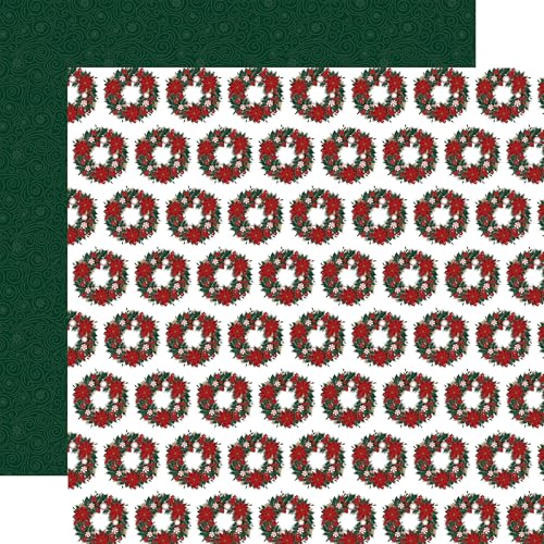 Echo Park Paper Weihnachtsmann: Weihnachtskranz, 30,5 x 30,5 cm, gemustertes Papier, mehrfarbig Echo Park Paper Weihnachtsmann: Weihnachtskranz, 30,5 x 30,5 cm, gemustertes Papier, mehrfarbig von Echo Park Paper