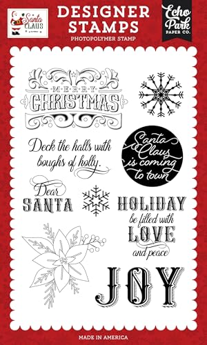 Echo Park Paper Weihnachtsmann: gefüllt mit Liebe und Frieden, Stempel-Set, mehrfarbig Echo Park Paper Weihnachtsmann: gefüllt mit Liebe und Frieden, Stempel-Set, mehrfarbig von Echo Park Paper